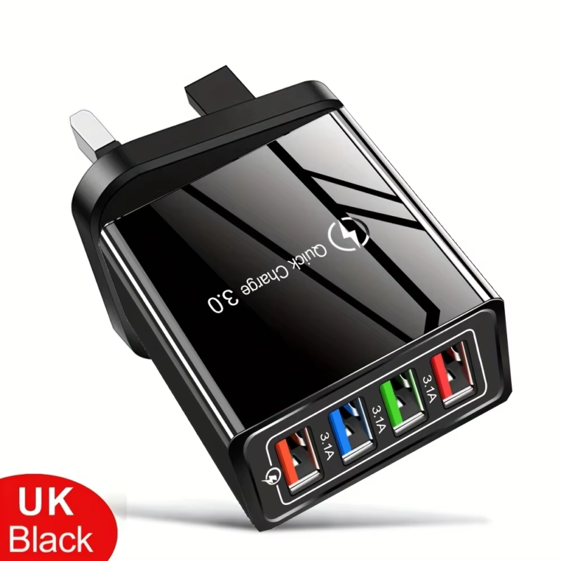 Multi Port 4 USB Quick Charge 3.0 for Phone Adapter - Image 7