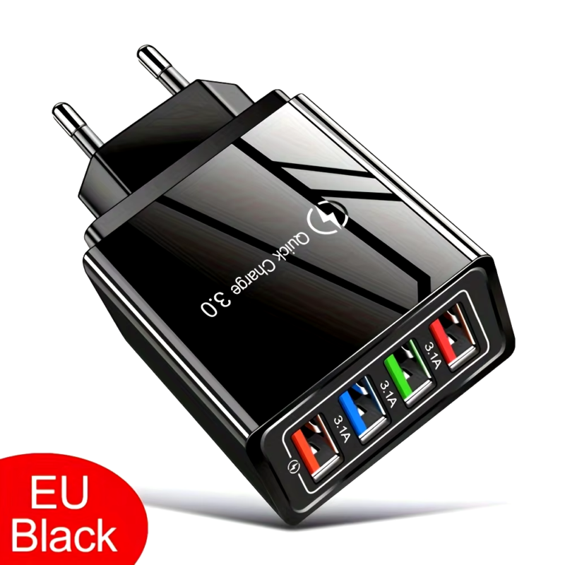 Multi Port 4 USB Quick Charge 3.0 for Phone Adapter - Image 8
