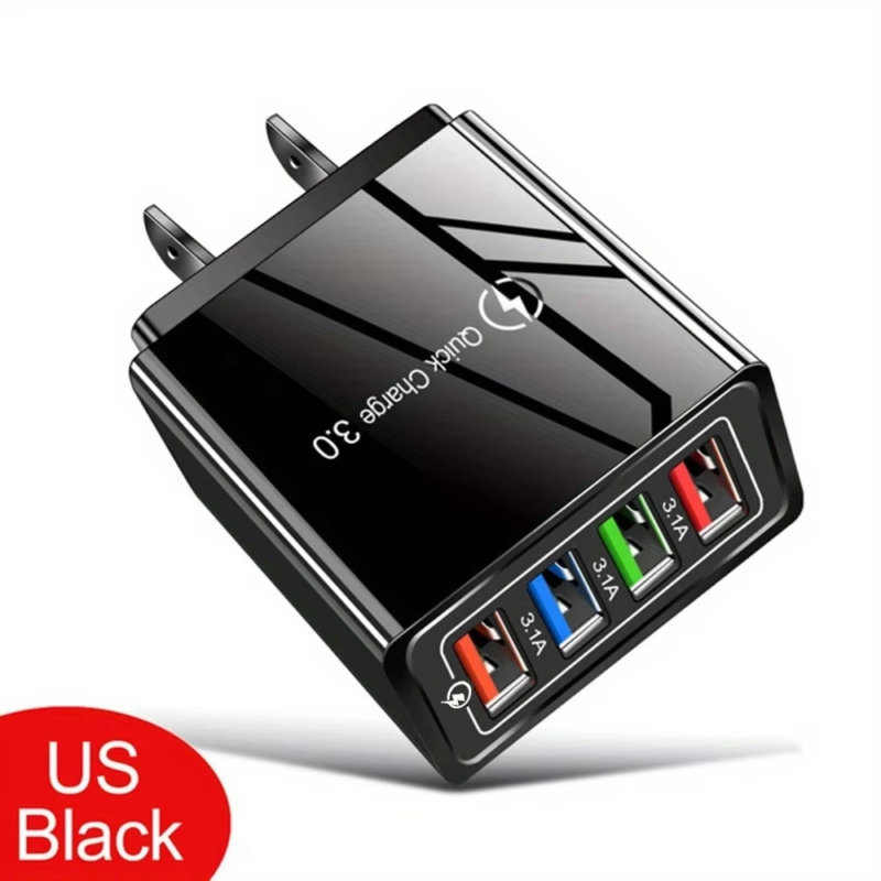 Multi Port 4 USB Quick Charge 3.0 for Phone Adapter - Image 12