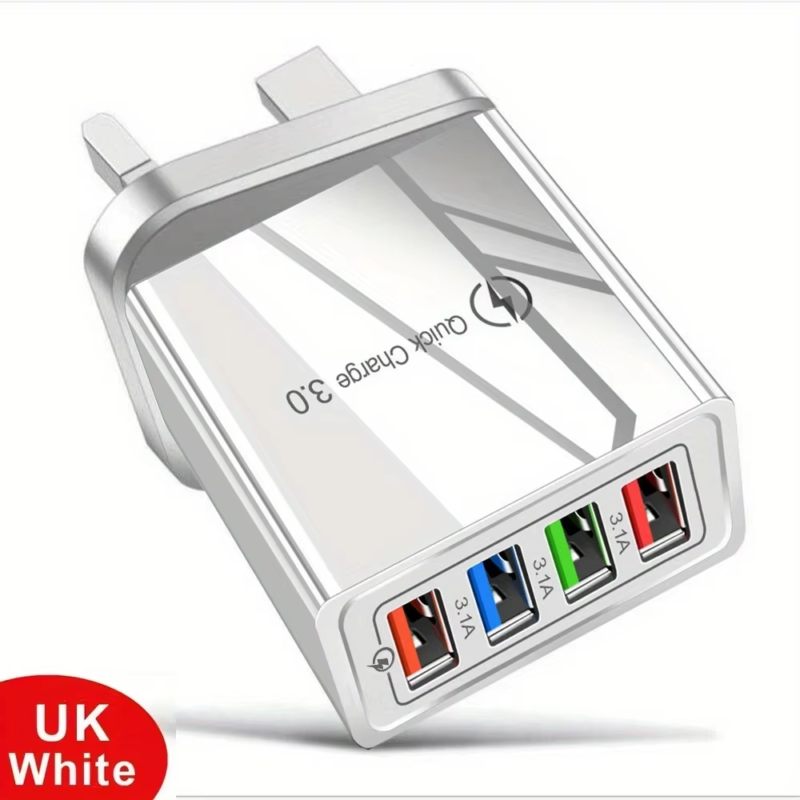Multi Port 4 USB Quick Charge 3.0 for Phone Adapter - Image 13