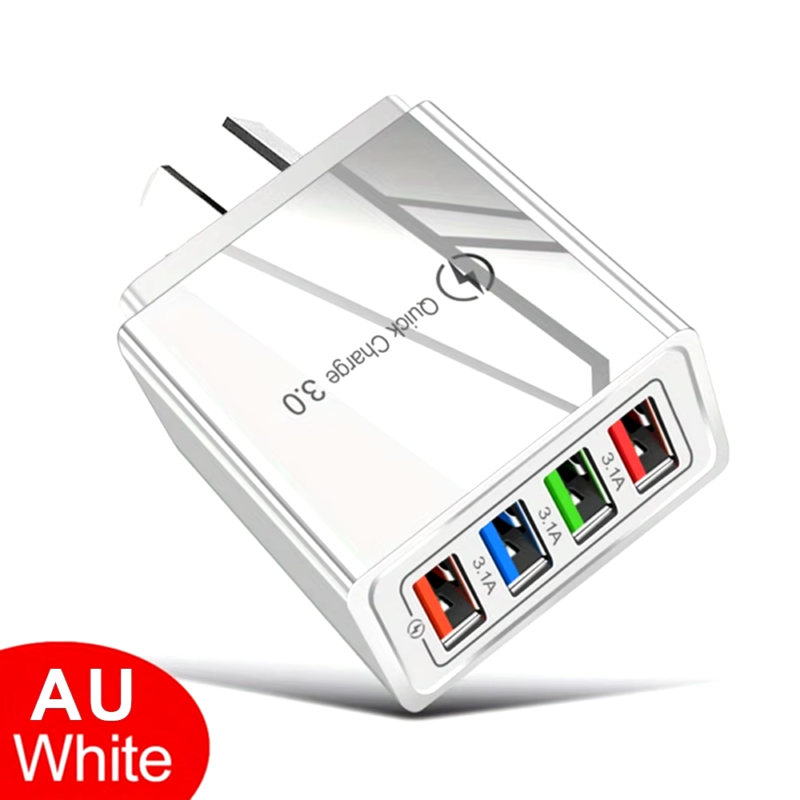 Multi Port 4 USB Quick Charge 3.0 for Phone Adapter - Image 9