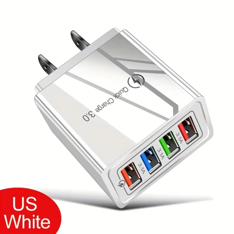 Multi Port 4 USB Quick Charge 3.0 for Phone Adapter - Image 11